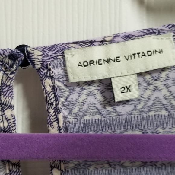 Adrienne Vittadini 2XL silky blouse - Picture 4 of 4